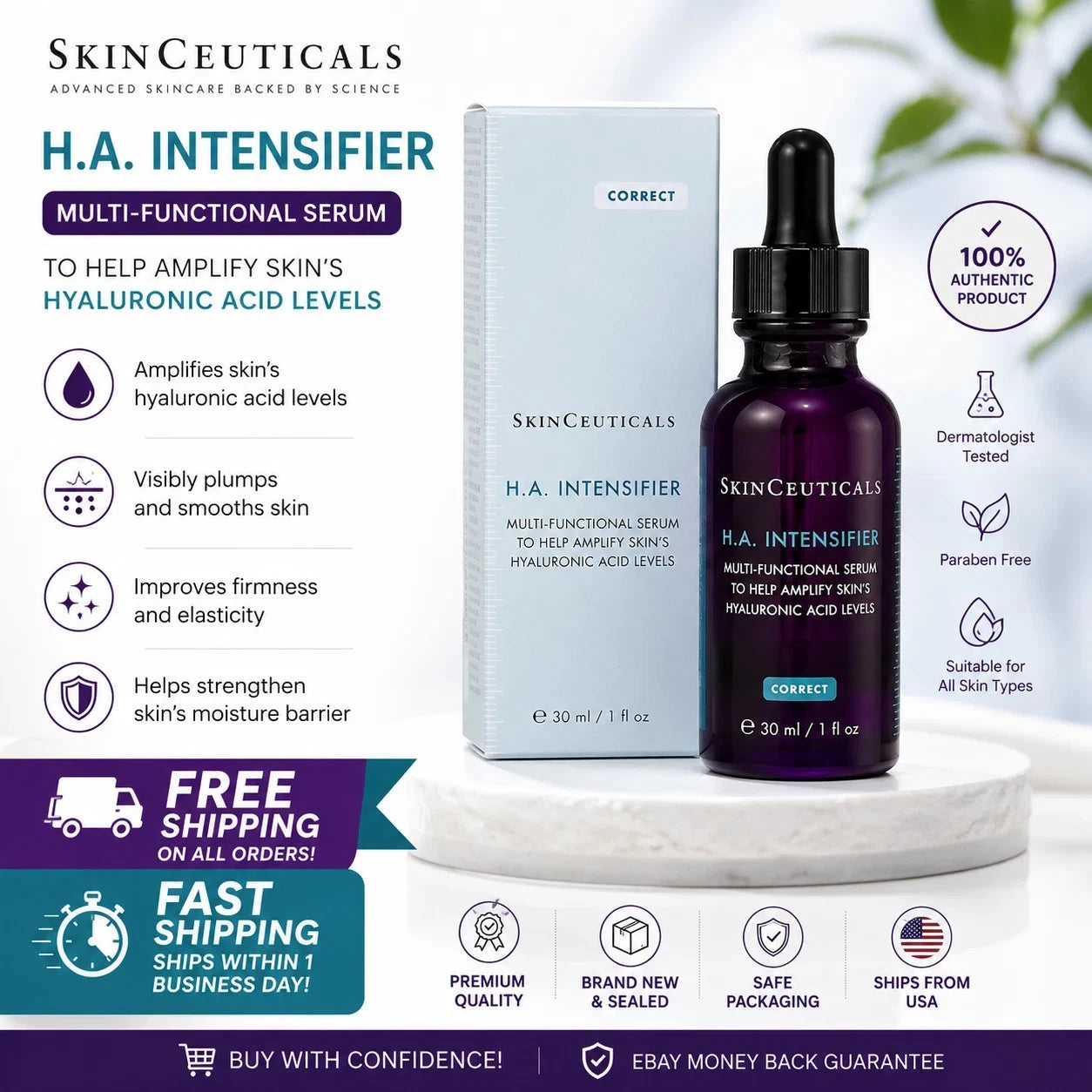 Skin Ceuticals H.A. Intensifier Multi-Functional Serum 30ml / 1 fl oz